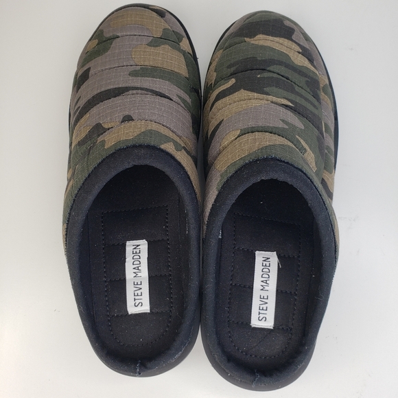 Steve Madden P-Snug Camouflage Slip On Comfort Indoor Outdoor Slippers SZ 9M - Picture 5 of 10